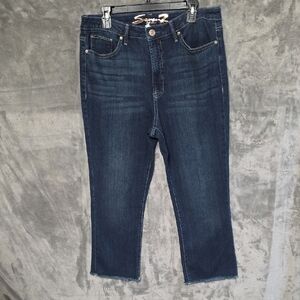 Seven7 Dark Indigo Ankle Jeans